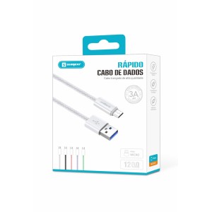 (SX-B118-V8) CABO PARA CARREGAMENTO E TRANSFERÊNCIA DE DADOS