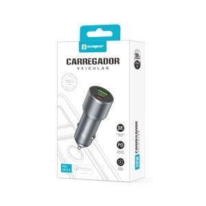 CARREGADOR VEICULAR RÁPIDO (SX-C19-38W)