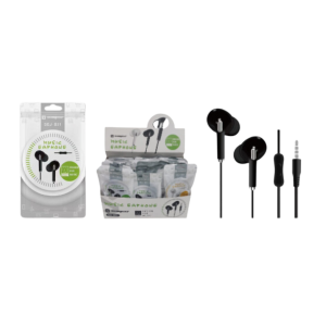 FONE DE OUVIDO COM MICROFONE E BOTÃO PARA ATENDER CHAMADAS (SEJ-B31)