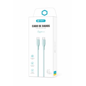 [SX-B123-CC] CABO DE DADOS E CARREGAMENTO USB-C/USB-C COLORIDO 3A [CAIXA COM 300 PEÇAS]